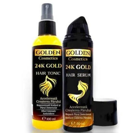 Set pentru Creșterea Părului și Anticadere Ser + Lotiune Golden Cosmetics