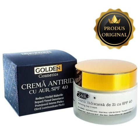 Image of Cremă Antirid cu Aur și Acid Hialuronic SPF 40 The Golden Shop 