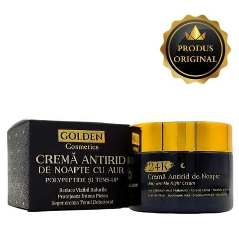 Image of Cremă de Noapte cu Aur, Polypeptide și Tens-Up Golden Cosmetics 