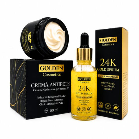 Image of Set Antipete și Antirid cu Aur 24K, Acid Kojic și Niacinamide