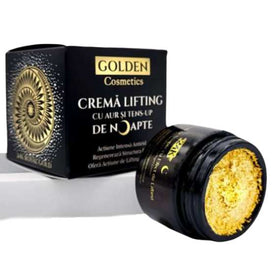 Cremă Lifting de Noapte cu Fulgi de Aur și Tens Up 10%