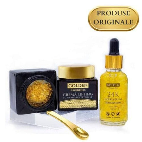 Image of Set Royal Gold Duo, Ser Antirid și Cremă Lifting Aur 24K Golden Cosmetics 