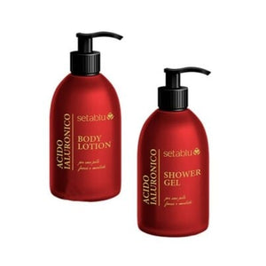 Set Gel de Duș și Loțiune de Corp cu Acid Hialuronic Golden Cosmetics 