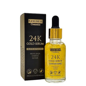 Set Royal Gold, Ser Antirid și Cremă Lifting Aur 24K Golden Cosmetics 