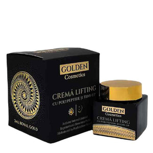 Set Royal Gold, Ser Antirid și Cremă Lifting Aur 24K Golden Cosmetics 