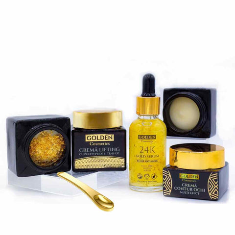 Image of Set Royal Gold Lifting Trio - Ser + Cremă Față + Cremă Ochi Golden Cosmetics 