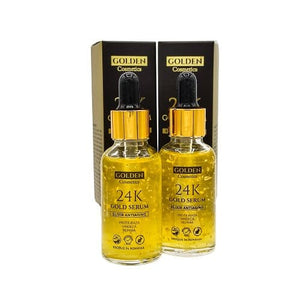 Ser Antirid cu Aur 24k și Acid Hialuronic The Golden Shop 2 SERURI 